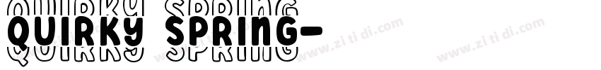 QUIRKY SPRING字体转换